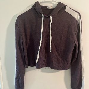 Purple cropped sweatshirt